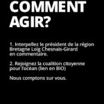 Lucie Lucas Instagram – 🚨Oui, vous avez bien lu. 
Ça vous révolte ? Nous aussi. 

Mais on peut mettre fin à ce scandale. Et ça commence dès demain. 

On se fixe jusqu’au 8 juin – journée mondiale de l’océan – pour arriver, étape par étape, à faire interdire ces destructeurs et toutes les méthodes de pêche destructrices dans les Aires Marines Protégées (AMP). 

Et nous avons une première étape concrète et stratégique dès demain. Et cela se passe en Bretagne. 

Pourquoi en Bretagne ? 

Parce que la Bretagne concentre un grand nombre d’aires marines protégées… ainsi qu’un grand nombre des pêches destructrices qui ravagent ces aires marines protégées. 

Et demain, le Conseil régional de Bretagne va adopter sa position sur la protection de l’océan. C’est un vote d’une haute importance. Les élus devront décider s’ils acceptent l’évidence : arrêter de détruire les zones qu’on appelle « protégées ». 

Les élus écologistes du Conseil régional ont déposé un vœu appellent le gouvernement à créer de « vraies » aires marines protégées en y interdisant les méthodes de pêche destructrices comme le chalutage. 

C’est ce vœu qui est voté demain. 

Ça ne paraît pas très ambitieux et pourtant, on en est là.

ll faut se pincer pour y croire, on sait, mais c’est ainsi : en France, l’immense majorité des aires marines dites « protégées » (les « AMP »), ne le sont pas le moins du monde. Un bulldozer comme le Jan Maria, qui ravage les fonds marins, est parfaitement autorisé dans les AMP. 

C’est un véritable scandale.

L’océan est le poumon de la planète, il absorbe un tiers de nos émissions de C02 et plus de 90% de nos excédents de chaleur. 

L’océan est de fait notre meilleur allié dans le combat que nous devons mener contre le dérèglement climatique.

Nous devons le protéger. En commençant par protéger nos aires marines protégées en y interdisant le chalutage. 

C’est simple, c’est basique. 

COMMENT AGIR? 

1. Interpellez le président de la région Bretagne @loig_cg en commentaire. 

2. Rejoignez la coalition citoyenne pour l’océan (lien en BIO)

Nous comptons sur vous.

Claire et Lucie