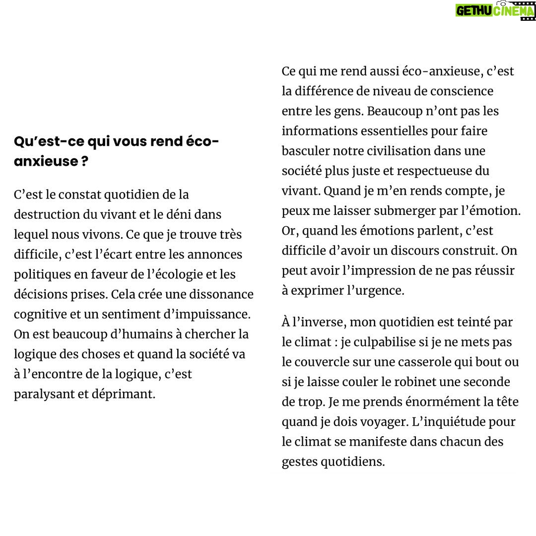 Lucie Lucas Instagram - Merci à Juliette Quef et @vert_le_media pour cette chouette interview qui parle d'éco anxiété, d'amour et de solidarité... dans le cadre de la campagne #TuFlippes de @onestpret 🙏💚