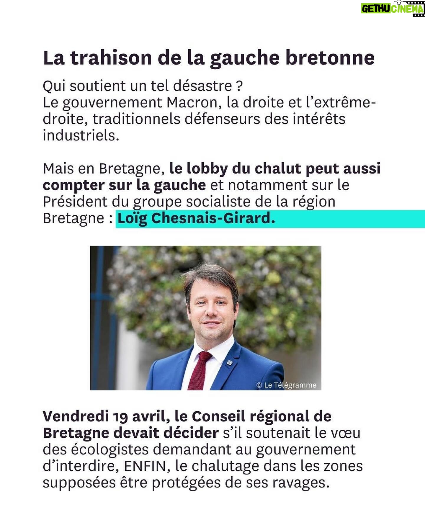 Lucie Lucas Instagram - Côté protection de l’océan, le monde avance mais la France régresse, tandis que la Bretagne résiste, déterminée à protéger les pêches destructrices plutôt que le climat et notre avenir. Mais le vent a tourné : pour défendre l’indéfendable chalutage qui ravage les écosystèmes marins, les élus ont été réduits à mentir et à mépriser les activistes et les citoyens. Leur posture est intenable. Ils le savent et ils paniquent. Fixons-nous jusqu’au 8 juin, journée mondiale de l’océan, pour obtenir l’interdiction des méthodes de pêche destructrices dans les aires marines supposées être « protégées ». Rejoignez la Coalition citoyenne pour la protection de l’océan pour agir et gagner avec nous !