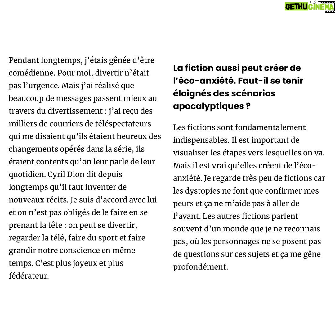 Lucie Lucas Instagram - Merci à Juliette Quef et @vert_le_media pour cette chouette interview qui parle d'éco anxiété, d'amour et de solidarité... dans le cadre de la campagne #TuFlippes de @onestpret 🙏💚