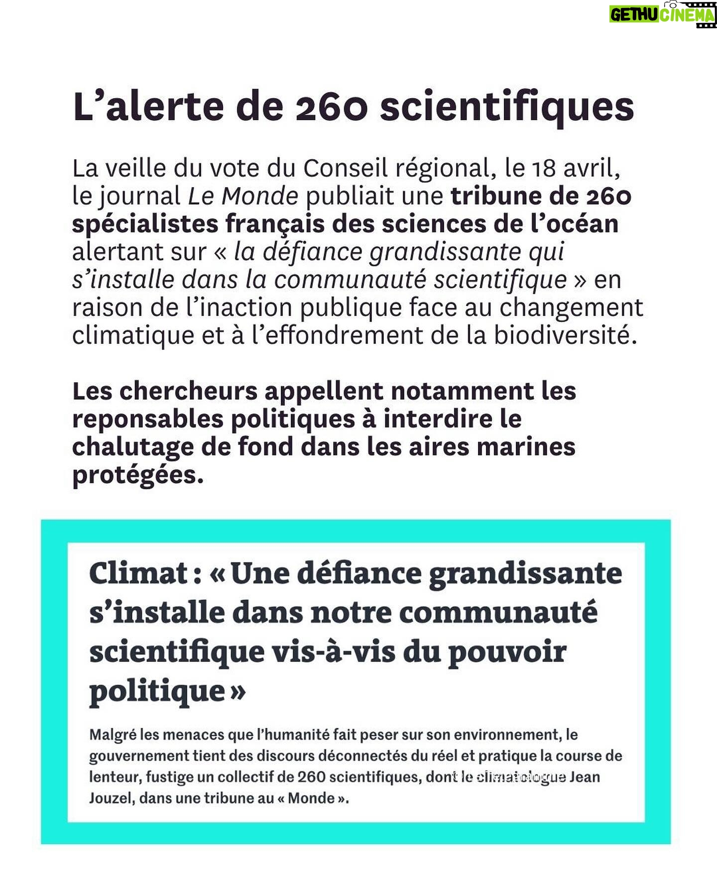 Lucie Lucas Instagram - Côté protection de l’océan, le monde avance mais la France régresse, tandis que la Bretagne résiste, déterminée à protéger les pêches destructrices plutôt que le climat et notre avenir. Mais le vent a tourné : pour défendre l’indéfendable chalutage qui ravage les écosystèmes marins, les élus ont été réduits à mentir et à mépriser les activistes et les citoyens. Leur posture est intenable. Ils le savent et ils paniquent. Fixons-nous jusqu’au 8 juin, journée mondiale de l’océan, pour obtenir l’interdiction des méthodes de pêche destructrices dans les aires marines supposées être « protégées ». Rejoignez la Coalition citoyenne pour la protection de l’océan pour agir et gagner avec nous !