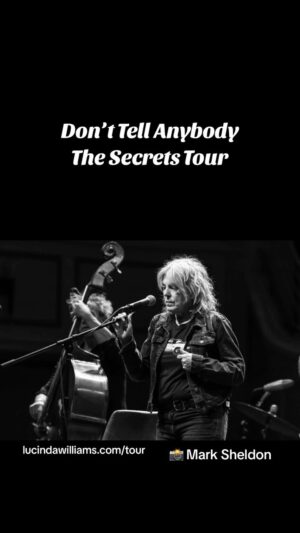 Lucinda Williams Instagram - Only three shows left! 10/27 at the Beacon in NYC, a sold out show at the Egg in Albany, and we close out this tour at Count Basie in Red Bank, NJ 🙌 Get your tickets while you can ❤️‍🔥

Review of our Boston show at the Orpheum by Marc Lacatell for Glide. Photos from our show at the Palladium in Carmel, Indiana by Mark Sheldon.