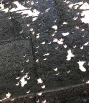Lucinha Lins Instagram - Estou no Uruguai e aqui o eclipse já começou.
A sombra das árvores mostram como está a lua no momento.
Prestem atenção na segunda foto: meias luas aparecem detalhadas! Muito lindo!! Vamos jogar nossas intenções pro universo, muito amor e saúde para o mundo.
#eclipse #eclipsesolar