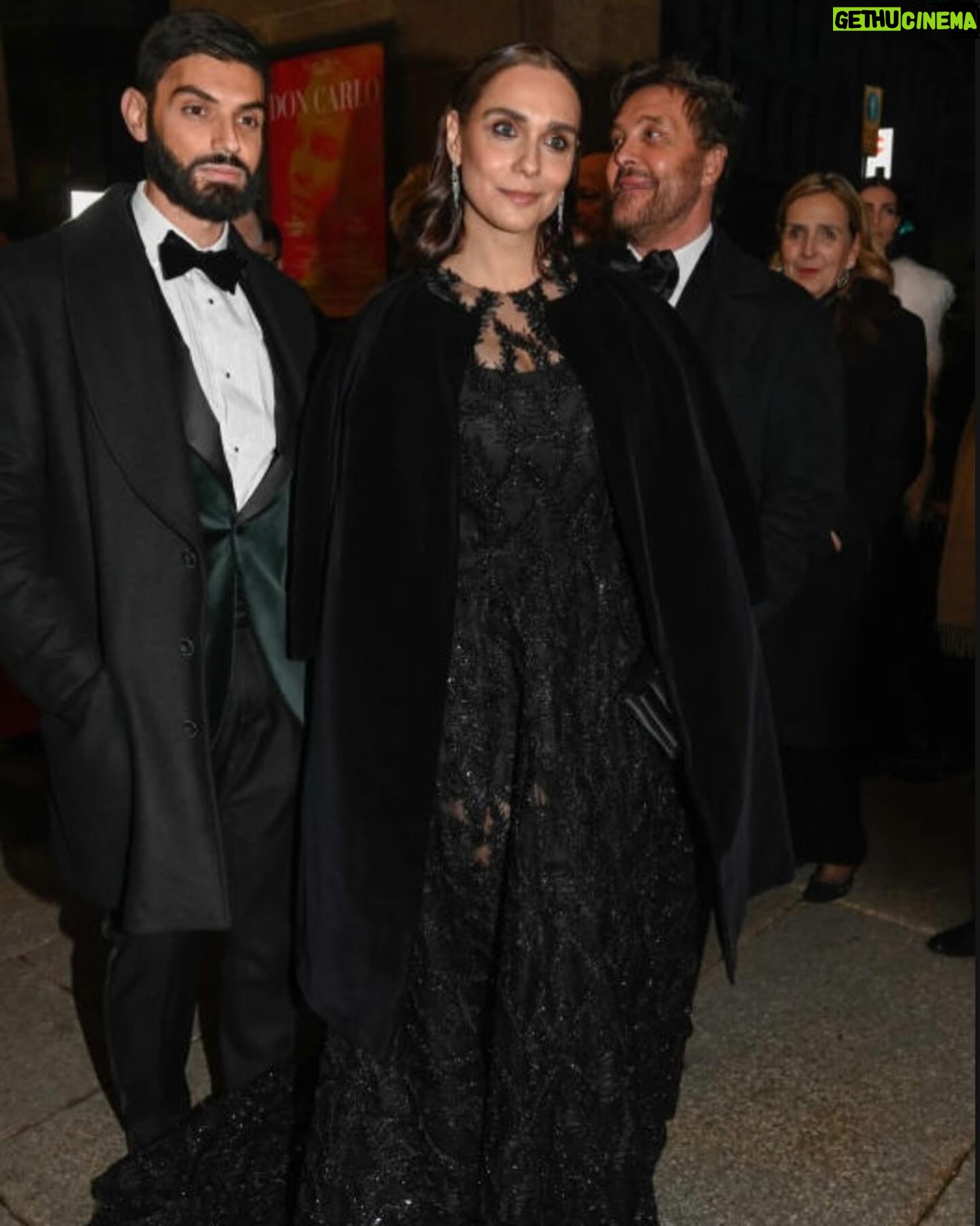 Lucrezia Guidone Instagram - “Don Carlo” opening night at @teatroallascala 🤍 Thank you @antoniorivamilano for this magical dress and for your precious company 🤍 Jewels @salvinigioielli_official Nails @lacoachdelleunghie 💅 Hair & Make up @chiaragattellaro @simonebelliagency ______ @lapalumbocomunicazione @wannabemgmt @volver.actor @serenalanto @1984_pr you are in my heart 🫶🏻