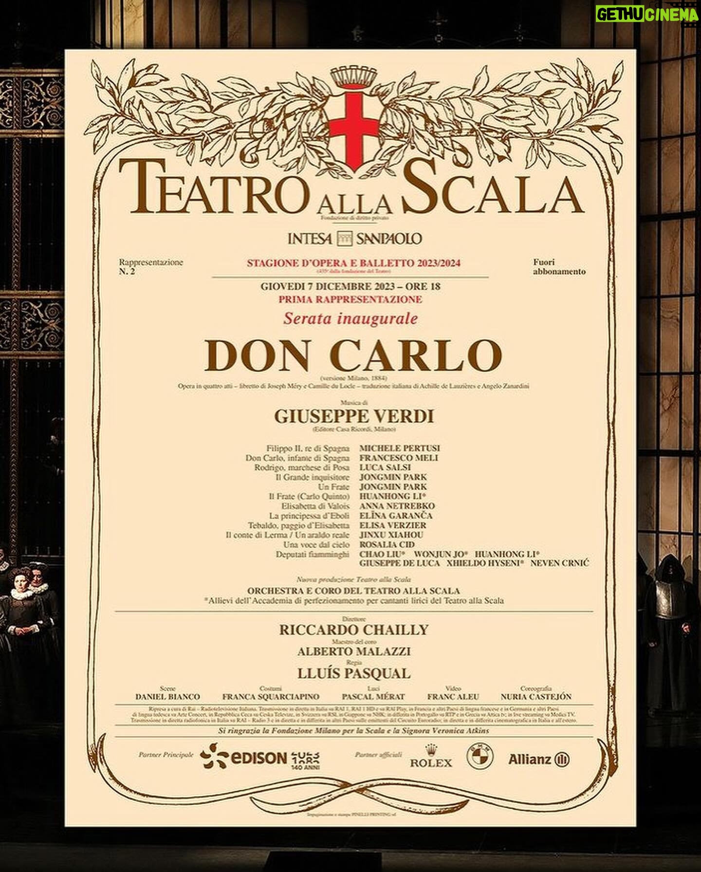 Lucrezia Guidone Instagram - “Don Carlo” opening night at @teatroallascala 🤍 Thank you @antoniorivamilano for this magical dress and for your precious company 🤍 Jewels @salvinigioielli_official Nails @lacoachdelleunghie 💅 Hair & Make up @chiaragattellaro @simonebelliagency ______ @lapalumbocomunicazione @wannabemgmt @volver.actor @serenalanto @1984_pr you are in my heart 🫶🏻