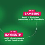 Luisa Neubauer Instagram – WIR GEHEN AUF #ReclaimTikTok TOUR! 🚀⭐️ Es geht los, einen Monat vor der Europawahl bringen wir Klima und Bewegeung zu euch. An den meisten Orten halte ich einen Vortrag, danach oder davor gibt es Workshops und ganz viel Online-Aktivismus zum loslegen und lernen. Kommt dazu! Anmelden könnt ihr euch a den jeweiligen Orten bei den FFF-Gruppen, auf den Instagram-Accounts von @fridaysforfuture.lueneburg , @fridaysforfuturehalle, @fffdresden und @students4future_leipzig findet ihr alle Infos. In Bayreuth und Bamberg sind wir jeweils an Schulen bzw. Stadtfesten (und später kommt noch Frankfurt dazu 😍). Endlich geht es los, I can’t wait, lasst uns laut werden für Klima und Demokratie, jeder Tag zählt. #Europawahl #Klimawahl