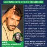 Luisa Neubauer Instagram - Amir Hossein Khaleghi und Niloufar Bayani sind Umweltschützer*innen wie wir. Mit einem Unterschied: Sie sitzen seit 6 Jahren im Gefängnis. Ohne Beweise hat das iranische Regime sie aufgrund von angeblicher Spionagetätigkeit inhaftiert, im Gefängnis gefoltert und misshandelt und anschließend in Scheinprozessen verurteilt. Für @fridaysforfuture.de durften wir die Patenschaft für sie übernehmen. Auf der ganzen Welt steigen die Repressionen gegenüber Menschen, die sich für unsere Lebensgrundlagen einsetzen. Es ist unsere Verantwortung ihre Freiheiten zu verteidigen & mit unseren Privilegien ihren Schutz einzufordern. Amir, Niloufar und alle weiteren inhaftierten Umweltschützer*innen müssen unverzüglich freigelassen werden! Die Kriminalisierung von Umweltschützer*innen durch die iranische Regierung muss enden! Dafür muss sich auch die deutsche Bundesregierung stark machen. Free Amir! Free Niloufar!