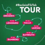 Luisa Neubauer Instagram – WIR GEHEN AUF #ReclaimTikTok TOUR! 🚀⭐️ Es geht los, einen Monat vor der Europawahl bringen wir Klima und Bewegeung zu euch. An den meisten Orten halte ich einen Vortrag, danach oder davor gibt es Workshops und ganz viel Online-Aktivismus zum loslegen und lernen. Kommt dazu! Anmelden könnt ihr euch a den jeweiligen Orten bei den FFF-Gruppen, auf den Instagram-Accounts von @fridaysforfuture.lueneburg , @fridaysforfuturehalle, @fffdresden und @students4future_leipzig findet ihr alle Infos. In Bayreuth und Bamberg sind wir jeweils an Schulen bzw. Stadtfesten (und später kommt noch Frankfurt dazu 😍). Endlich geht es los, I can’t wait, lasst uns laut werden für Klima und Demokratie, jeder Tag zählt. #Europawahl #Klimawahl