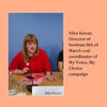 Luisa Neubauer Instagram - “In Germany, abortion is still a criminal offense, criminalized and regulated by the penal code. /…/ According to the United Nations, it is clear that access to safe and legal abortion is a human right.” Kristina Lunz about the right to abortion at today’s launch of @myvoicemychoiceorg campaign in Germany All the brilliant speakers today: @nikakolac, @luisaneubauer, @kristina_lunz,, @annikay_k, @thereal.carolinerosales, @julia.duchrow, @lsdornheim, Maria Astor, Leonie Kühn, thank you!✨