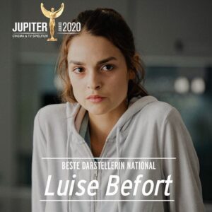 Luise Befort Instagram - DANKE! 
Ich freue mich riesig, den #JupiterAward 2020 als „Beste Darstellerin: National“ zu bekommen! 🏆🙏
Danke für Eure Stimmen- das ist eine tolle Wertschätzung für meine Arbeit bei Club der roten Bänder!! & berührt mich sehr.
Bleibt gesund & helft allen anderen indem ihr zu Hause bleibt.
Sende Liebe & Kraft in dieser verrückten Zeit xx