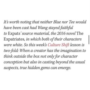 Lulu Wang Instagram - I’ve been thinking a lot about soft power vs hard power. Hollywood is known for its pursuit of hard power - “money, fame, external influence and affirmation, power and scale” (as said beautifully by @veramiao who always leads me to think in more expansive ways). But in embracing soft power, we can choose to only make things we love, and choose to only work with those we feel we can create meaning with. I could not have chosen more incredible partners than @sarayublue and @brian_tee and it gives me such immense joy to watch them show their full range in these roles. Soft power is @nicolekidman allowing us to use her name and prestige to create a platform for so many other talented folks who don’t often get offered the same kind of meaty roles. I hope to see more leverage of soft power to shift culture and expand narrative perspectives. Thank you @therebeccasun for this insightful piece spotlighting two stars that have so much more shine in them than we can even imagine.