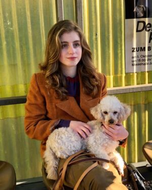 Lydia Maria Makrides Instagram - 4 years after the beginning, it is now time for the end ♾⏳Thank you all for following along on this journey - you have my heart🖤 
HAPPY RELEASE DAY FAMILY,
ENJOY!! —————————————————
P.S. Gretchen (played by the impeccable Leni 💘) is my forever spirit animal 🐩
—————————————————
#darknetflix