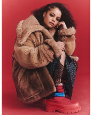 Lydia West Instagram - Thank you @graziauk for this Christmas cover ❤️ 🎄 out now now :))

Wearing @coach 
Photographer: @silipman 
Styling: @whatmollysees 
Hair: @stefanbertin at The Wall Group using Bouclème. 
Make-up: @valeriaferreiramakeup at The Wall Group using Armani Beauty and skincare. 
Nails: @michelleclassnails 
Lighting Assistant: @kailasgurung 
Digital: @gemmagravett 
Fashion Assistant: @jxneill 
Creative Director: @cazroberts 
Shoot Producer: @nathanhighamshootproducer