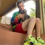 Lyliana Wray Instagram - Flyaways and a random cat