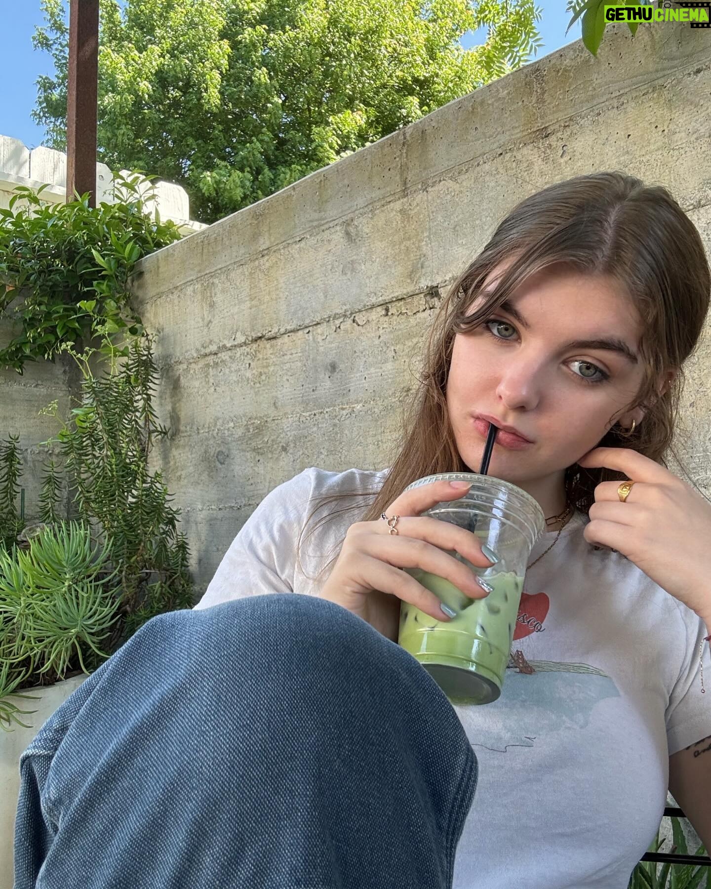 Lyliana Wray Instagram - Help me settle this debate - true crime? Or matcha? Personally I’m a true crime girlie all the way… (but I do love matcha)