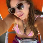 Lynn Collins Instagram - Thank you @hilovetravel for this amazing #fannypack ! As a single #mom, I need all my hands free… and this addition to my pack collection has gotten so many compliments! These #female designers make their #bags practical, chic, and fun,…and all their bags and pouches are waterproof… exactly what moms need for this #summer! #happymothersday Thank you @thetwist.palmsprings @antares181 #Bathingsuit @skatie 💕