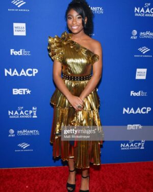 Lyric Ross Instagram - Thank you @naacpimageawards for the beautiful weekend !

Stylist: @mrenriquemelendez
Seamstress: @auntfunkyscloset
Makeup: @tiadantzler
Hair: @hairjunkierandy 
Designer: @gauravguptaofficial 
Jewelry: @atelierswarovski 
Bag: @marzook_official
Shoes: @ysl