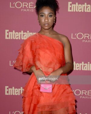 Lyric Ross Instagram - The Emmy festivities have begun🗣

Stylist: @mrenriquemelendez 
Seamstress: @auntfunkyscloset 
Makeup: @tiadantzler 
Hair: @hairjunkierandy 
Nails: @tracy_clemens 
Dress: @rheacosta 
Jewelry: @swarovski 
Ring: @ammaniijewelry