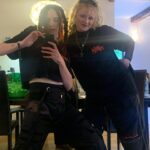 MØ Instagram - @jellingmusikfestival before and after 😎/🤓! thank you to everyone who came out for this show, and a huuuuge thanks to all the Jelling Festival Volunteers who joined me on ‘the stage’ on the (actual) stage, making this show extra special ❤️‍🔥Also thanks to my sister @nurse_the_universe for bringing back MOR with me one more time