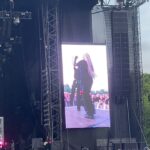 MØ Instagram - @jellingmusikfestival before and after 😎/🤓! thank you to everyone who came out for this show, and a huuuuge thanks to all the Jelling Festival Volunteers who joined me on ‘the stage’ on the (actual) stage, making this show extra special ❤️‍🔥Also thanks to my sister @nurse_the_universe for bringing back MOR with me one more time