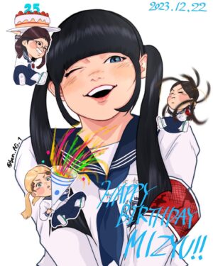 MIZYU Instagram - 1222誕生日のお祝い、嬉嬉嬉、素敵で素敵の素敵な #atarashiigakko_art
