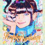 MIZYU Instagram – 1222誕生日のお祝い、嬉嬉嬉、素敵で素敵の素敵な #atarashiigakko_art