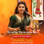 Maalavika Sundar Instagram – Brochevaarevarura is out now on YouTube. This beautiful khamas composition is composed by Shri Mysore Basudevacharya. Go listen to it right now and send your love ♥️

Song link in Bio 🔗

#maalavikasundar #carnaticmusic #concert #series #onlylove
