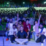 Maalavika Sundar Instagram - What went down at Paavai Institutions with ma boys ♥️♥️♥️ Our love to all the students for making this concert very special. You guys are the best ♥️♥️ Thanks to the management for having us ♥️ 📷: @akilesh.chelvan , @kuzhu__ Outfit : @studio24_bespoke Styling : @harshitha_pragathi Artist management : @themadrascommune #maalavikasundarlive #onlylove