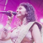 Maalavika Sundar Instagram – My new song – “SAGARA SHAYANA VIBHO” ft. @rajpandit17 is out NOWWWWW on all streaming platforms. 
Go Stream it now now… LINK IN BIO 🔗 

This video was shot during our live performance @southsidestory.fest with my amazing band mates, ma boysssss @reshwin_nishy_nishith @kuberan_drums @livingston06 @akshay.yesodharan_ @sid.keys @krishnarajviolin @larenzaaron ♥️

Love to my team @kashtagramm @themadrascommune @akilesh.chelvan @manish_ravie for always having my back ♥️