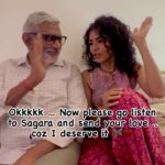 Maalavika Sundar Instagram - So I played my new song “Sagara” to Appaaaa and I think he likes it ♥️🧚🏼‍♀️🧚🏼‍♀️ look at his reactions , ha ha what a cutie Appa neeeee … I love you 😘♥️♥️ All of you go listen to the song right now right nowwwwww and send me your love .. like I said I deserve it 😬☺️🙈 SAGARA is all yours now !!!! Link in Bio 🔗 #maalavikasundar #original #sagara #onlylove