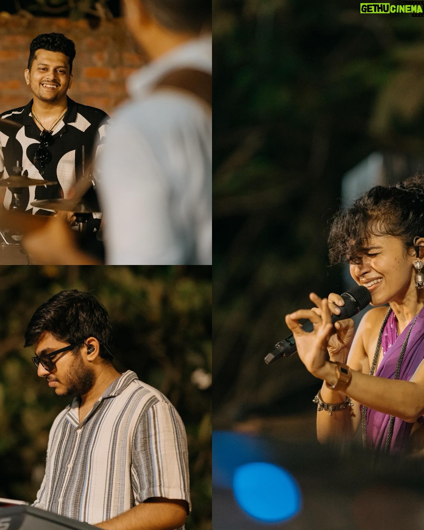 Maalavika Sundar Instagram - And that’s how following the sound led us to a night filled with magic at The Madras Commune’s Follow The Sound - Chennai's first moving concert 🎶 We closed our eyes, opened our ears, and chased the melodies, it blew us away!! Thank you to everyone who joined us for a night where the music moved us, the energy connected us, and the independent songs soared. Photos by @vigneshkrishnan.12 | @akilesh.chelvan #FollowTheSound #TheMadrasCommune #IndependentMusic #othasevuru #Vijaynarain #maalavikasundar #chennaiconcerts #movingconcert #summerconcert #powerperformaces #TripleMusicFun #ThreeTimesTheFun