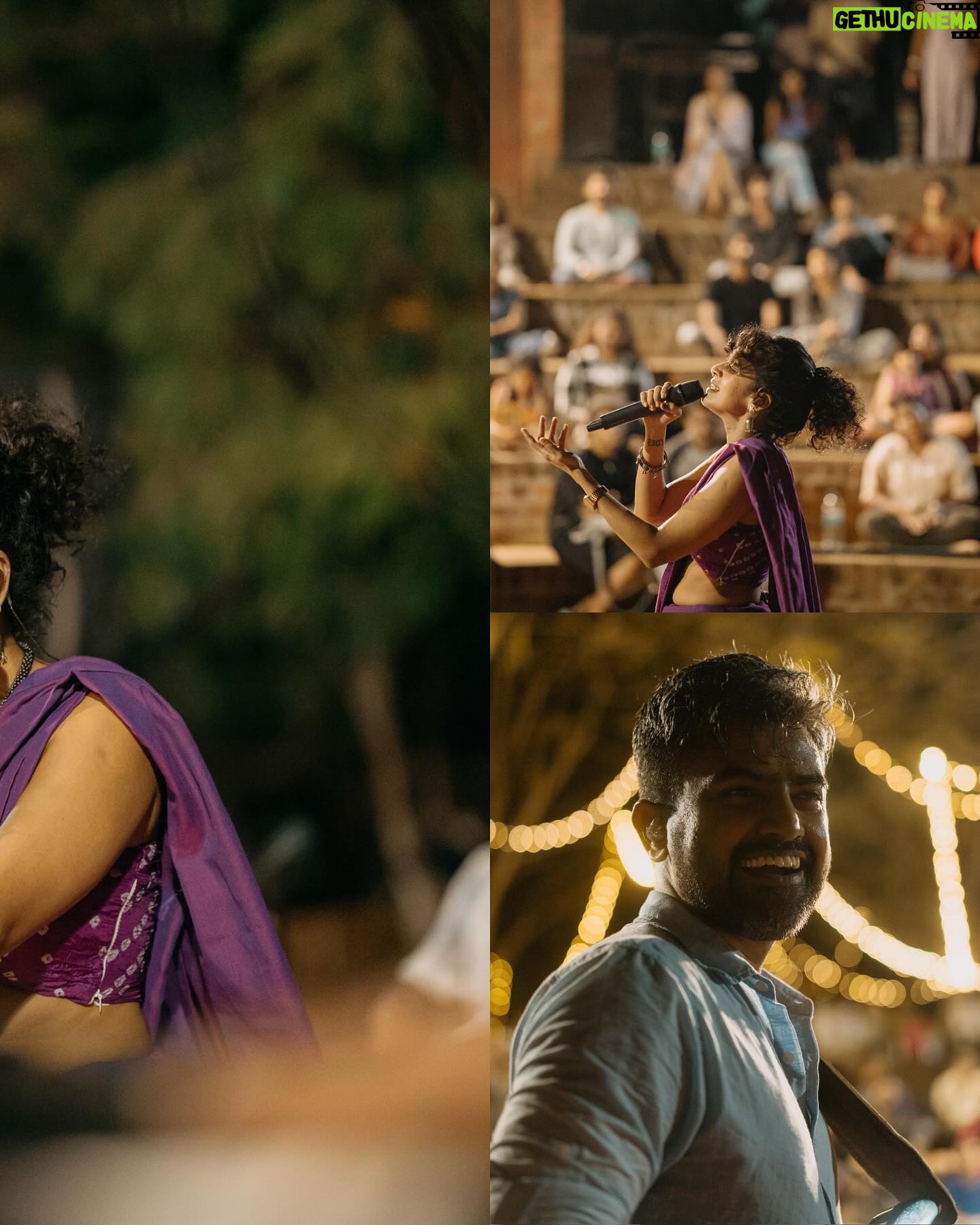 Maalavika Sundar Instagram - And that’s how following the sound led us to a night filled with magic at The Madras Commune’s Follow The Sound - Chennai's first moving concert 🎶 We closed our eyes, opened our ears, and chased the melodies, it blew us away!! Thank you to everyone who joined us for a night where the music moved us, the energy connected us, and the independent songs soared. Photos by @vigneshkrishnan.12 | @akilesh.chelvan #FollowTheSound #TheMadrasCommune #IndependentMusic #othasevuru #Vijaynarain #maalavikasundar #chennaiconcerts #movingconcert #summerconcert #powerperformaces #TripleMusicFun #ThreeTimesTheFun