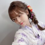 Maaya Uchida Instagram - ゆかたすーきー！！！ こないだ一瞬ボブの時あったと思うけど、 あれ撮影のために外したのです！ なので今は長いのですよー 髪もちょっと染めました。 きれいにしてもらったぞ。 たのしみですね、京まふ！ 9月は京都でお会いしましょうね！ わくわく！！！