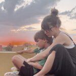 Macarena Miguel Instagram - Los atardeceres con él son mejores 🧡