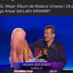 Macarena Tondreau Instagram - Otra noche llena de emociones!! @latingrammys 2023 de alto impacto!! Hasta aparecimos en la transmisión 😋😋 Gracias, gracias, gracias!!!! 👗 @vestidosunique #latingrammy2023 #latingrammys #latingrammy2023sevilla