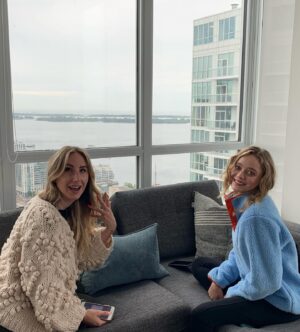 Madeleine Arthur Instagram - Aimee ❤️ is now one of this universe's brightest shining stars. She was so vibrant in sharing her life's journey online, through the entire spectrum of its moments, so I want to take a moment to celebrate her.⁣
⁣
Aimee was one of my best friends and was one of the most purely magnetic, magnificent and majestic human's on this planet. I am forever going to be grateful that I had the chance to live in her orbit. From saving me from my triangle haircut at sixteen, to prom, to graduation, to special premieres across the continent she was by my side. A champion and a constant source of light, consistently daring me and all those around her to chase their dreams and live fully and presently their best lives. She wasn't just there for the big moments but the small and equally important in between. Always around for a phone call or text, readily available to talk about anything. From hair styles, to boys, to taking up new hobbies to any and everything. I loved her advice. She really gave the best. Like a big sister, much wiser and always moving through life with a kickass sense of humor and no nonsense attitude. Her zest for life was inspirational and her presence a gift to anyone with whom she crossed paths. I think I'll remember her wickedly great laugh the most and the way her hazel eyes sparkled in the soft afternoon light one of the last times I saw her. I'll also never stop playing her playlists. Her taste was unmatched. Anytime I do my hair, I'll probably go Aimee would have notes haha (I'm not very good at hair lol). Aimee, I could write a novella about you; probably even a novel. No words will ever suffice to sum up the stunning woman you were. ⁣
⁣
We'll all make sure your beautiful baby Reese is showered with love and tales of her compassionate, hilarious, talented, kind, hard working and all around electric and magical mama. ⁣
⁣
My heart is with Elliot, your whole family and all of your friends. I love you Aimee and always will. ❤️⁣