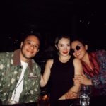 Madeleine Humphries Instagram – Red stockings, old fashions, and sushi with the Manila crew who are in town for the @manilaintlfilmfest 🍣🍣🍣