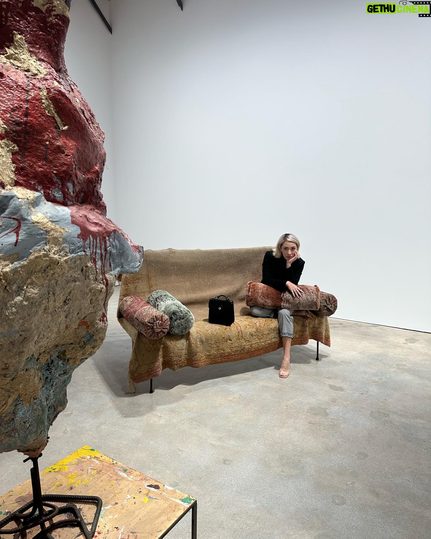 Madeleine Humphries Instagram - Had the privilege of explore @davidzwirner Los Angeles gallery featuring works by Austrian artist Franz West (1947-2012). Which ranges from sculptures, works on paper, installations, as well as interactive pieces. Dated from 1970s-early 2000s. Thank you for inviting me to your newly opened LA gallery. I look forward to frequenting the space and look forward to your expansions come next year. Come check out beautiful Franz West’s exhibition which will be up till Dec. 16th!