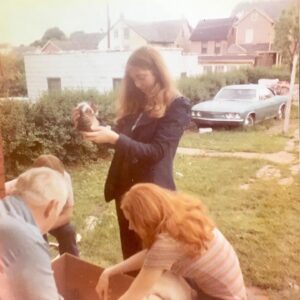 Madeline Zima Instagram - #happymother’s  day here my mom is at about 12 being a bad fisherman terrified of anything slimy. Then at 15 holding a kitten. In 1986 me on my dads knee when my mom was running her dance studio. I’m making serious eye contact with my cousin @aprilmacie. Last a video from a few years back when my mom could still see. Thank you for being fun and totally nuts and bringing me into this world. Thank you for gifting me with two best friends that help make this life a less painful and hilarious journey. Thank you for always reminding me to dance.