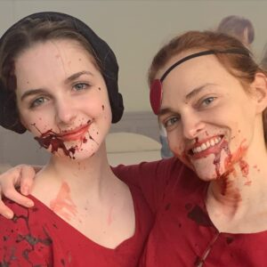 Madeline Brewer Instagram - alllllllll smiles because episodes 1 & 2 directed by my queen star @elisabethmossofficial are out now ❤️