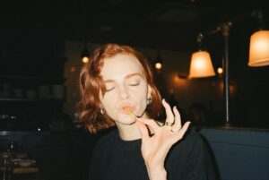 Madeline Brewer Instagram - fries friends fiancé in my mouth