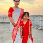 Madhu Reddy Instagram - Happy Sunday ❤️ @purvikaareddy Mother & daughter outfits @suhaicollections Stiching work @pravallis_boutique #instagram #insta #viral #viralpost #trendingreels #trend #trendingnow #picoftheday #photooftheday #photoeveryday #sareelove #sareelovers #sareefashion #treditional #telugu #teluguactress #telugusongs
