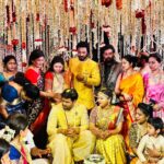 Madhumitha Instagram – With loads of love Wishing and blessing @manojkmanchu @bhumamounika #happilyeverafter ❤️ So good to meet many friends after many years 🤗 #mwedsm #manojwedsmounika