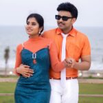 Madhumitha Instagram - Anbe Vaa 🤍🤍🤍 #anchor#actor#azhar#as#mgr#bigfan#of#mgrsongs#with#madhumithaillayaraja#suntv#vijaytv Pics : @didit.clickyourmoments Manager : @i__am__monty