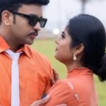 Madhumitha Instagram - Anbe Vaa 🤍🤍🤍 #anchor#actor#azhar#as#mgr#bigfan#of#mgrsongs#with#madhumithaillayaraja#suntv#vijaytv Pics : @didit.clickyourmoments Manager : @i__am__monty