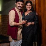 Madhumitha Instagram - சந்திரன் - இந்திரன் ... #azhar#madhumithaillayaraja#thillumullu#chandran#indhiran#moments
