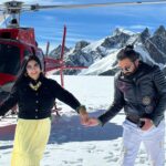 Madhumitha Instagram - @sivabalajimanoharan My favourite love story is ours 💞 #love #adventure #nature #naturelovers #youandme #ui #couple #couplegoals #glacier #mountcook #aoraki #aorakimountcook #indian #actor #celebrity #tfi #tollywood