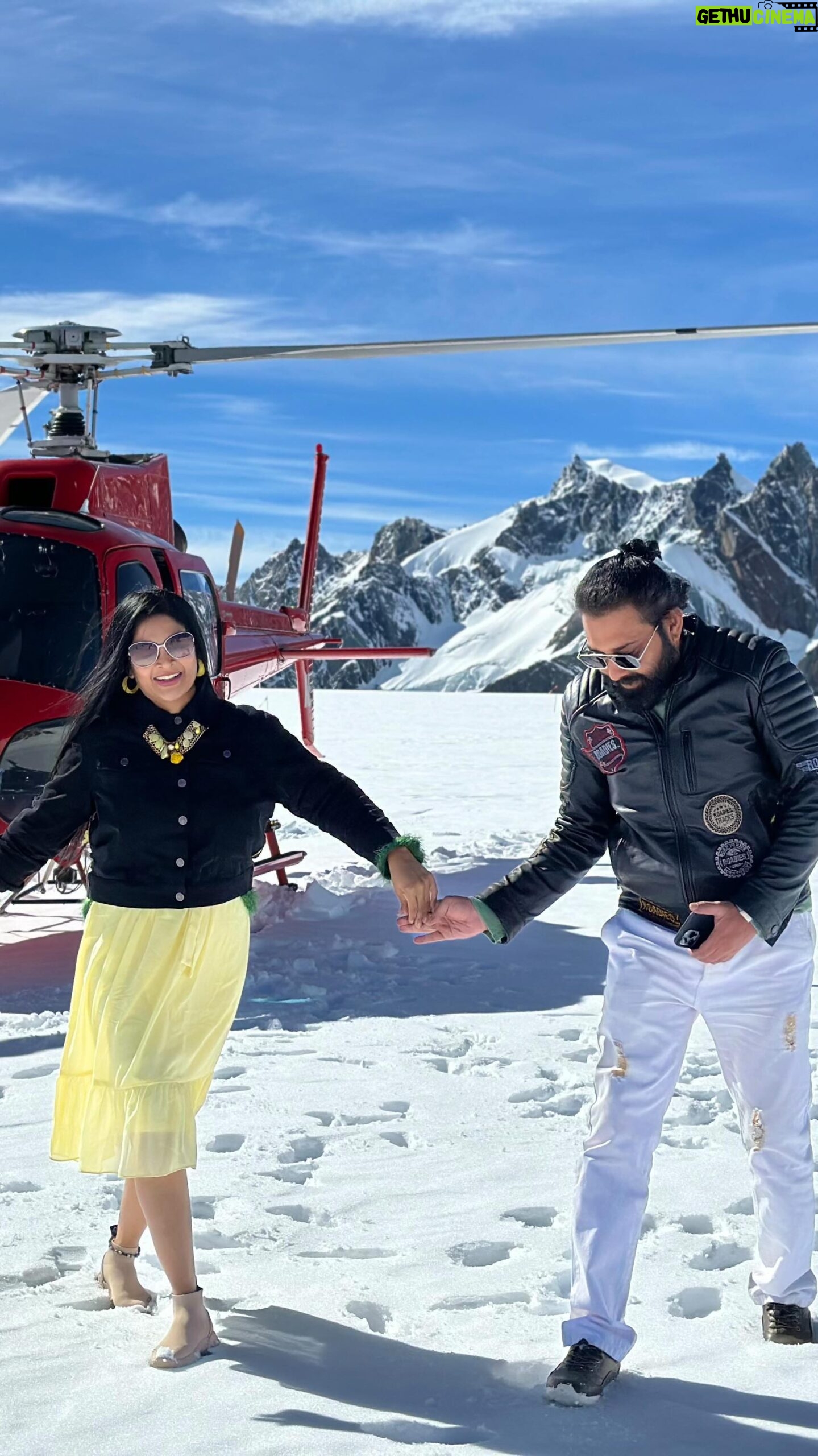Madhumitha Instagram - @sivabalajimanoharan My favourite love story is ours π #love #adventure #nature #naturelovers #youandme #ui #couple #couplegoals #glacier #mountcook #aoraki #aorakimountcook #indian #actor #celebrity #tfi #tollywood