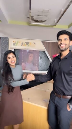 Madhumitha Instagram - Lavanya with Raghav 😂 #neenaankaadhal #vijaytv