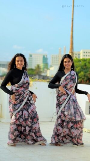 Madhumitha Instagram - One more one 
Saree : @selaiyum_ravikaiyum 
@madhumitha_illayaraja @fave.images
